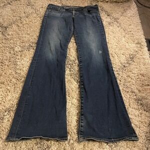 AG The Jessie Curvy Boot Cut Dark Wash Denim Jeans Size 30R‎